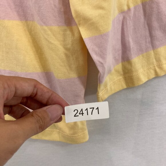 New J. Crew size 2X Striped Cotton Stretch Crew Neck Relaxed Long Sleeve Top - Picture 10 of 10